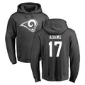 Choea LA.Rams #17 Davante Adams Player Gray Pullover Hoodie Limited Game Stitched Jerseys