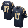 Choea LA.Rams #17 Davante Adams Player Navy Home Game Stitched Jerseys