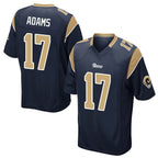 Choea LA.Rams #17 Davante Adams Player Navy Home Game Stitched Jerseys