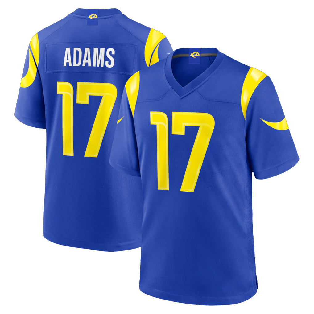 Choea LA.Rams #17 Davante Adams Player Royal Limited Home Game Stitched Jerseys