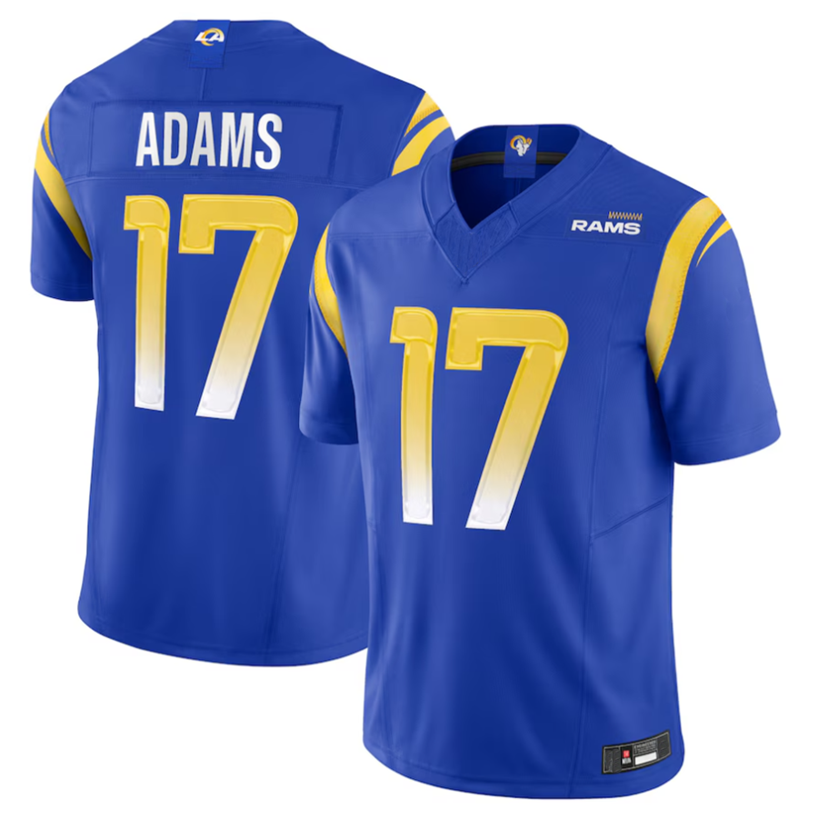 Choea LA.Rams #17 Davante Adams Player Royal Vapor F.U.S.E. Limited Stitched Jerseys