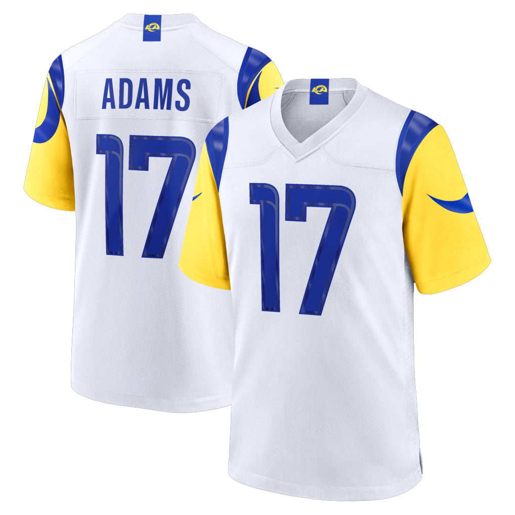 Choea LA.Rams #17 Davante Adams Player White Limited Home Game Stitched Jerseys