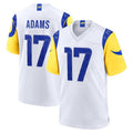 Choea LA.Rams #17 Davante Adams Player White Limited Home Game Stitched Jerseys