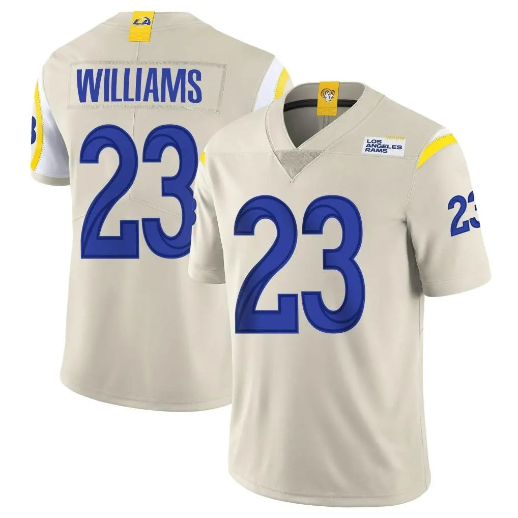 Choea LA.Rams #23 Kyren Williams Player Bone Limited Vapor Home Game Stitched Jerseys