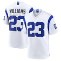 Choea LA.Rams #23 Kyren Williams Player Fearsome White Home Game Stitched Jerseys
