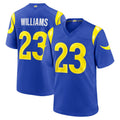 Choea LA.Rams #23 Kyren Williams Player Royal Limited Home Game Stitched Jerseys