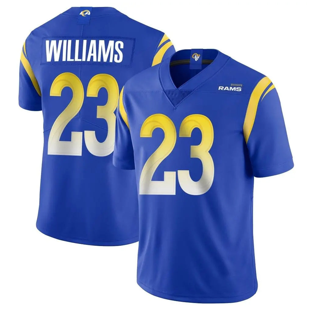 Choea LA.Rams #23 Kyren Williams Player Royal Limited Vapor Untouchable Home Game Stitched Jerseys
