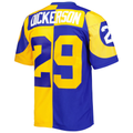 Choea LA.Rams #29 Eric Dickerson Mitchell & Ness RoyalGold 1984 Split Legacy Replica Jersey