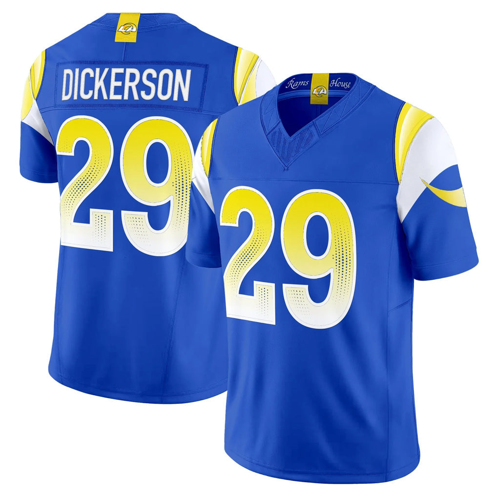 Choea LA.Rams #29 Eric Dickerson Player Royal Rivalries Vapor Limited Home Game Stitched Jerseys