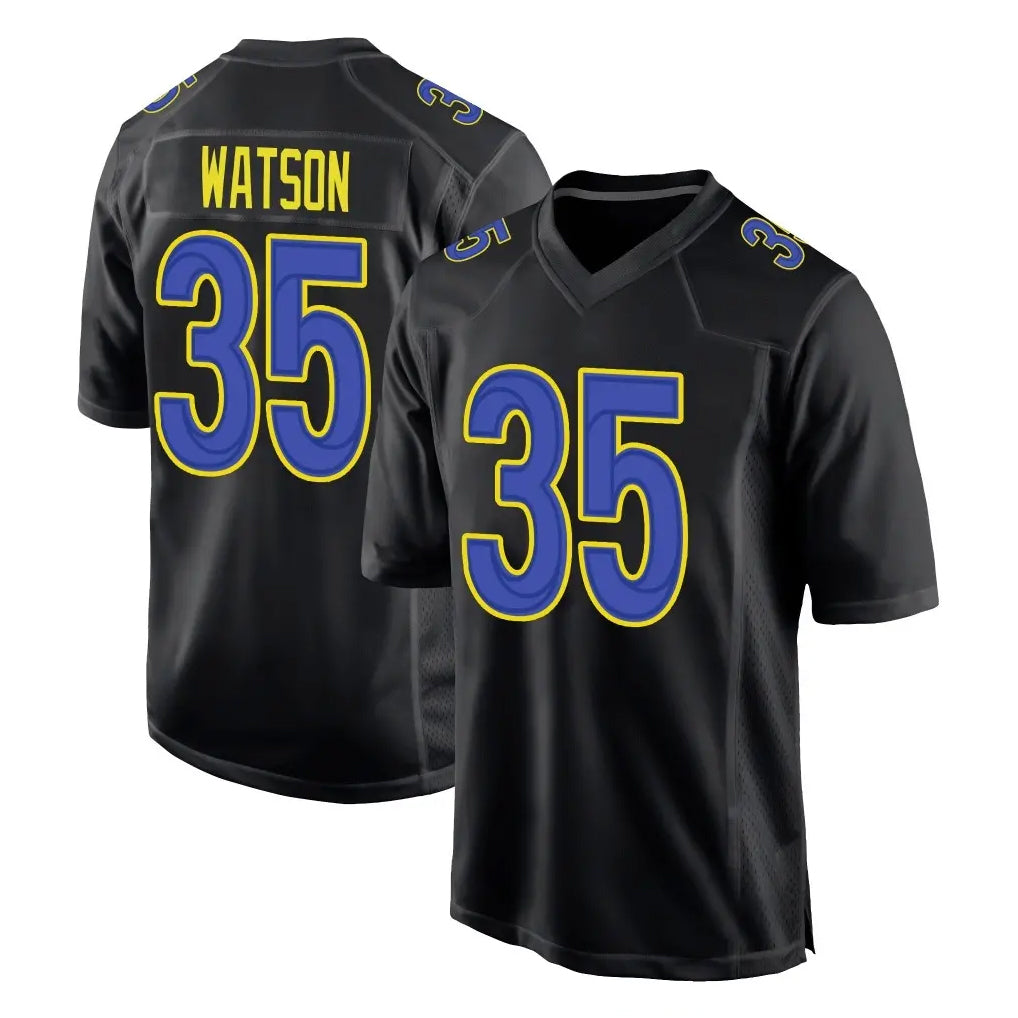 Choea LA.Rams #35 Jaylen Watson Player Black Fashion Limited Home Game Stitched Jerseys