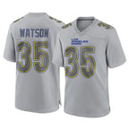 Choea LA.Rams #35 Jaylen Watson Player Gray Atmosphere Fashion Home Game Stitched Jerseys