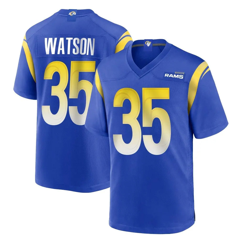 Choea LA.Rams #35 Jaylen Watson Player Royal Home Game Stitched Jerseys