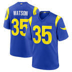 Choea LA.Rams #35 Jaylen Watson Player Royal Limited Home Game Stitched Jerseys