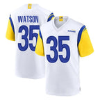 Choea LA.Rams #35 Jaylen Watson Player White Home Game Stitched Jerseys