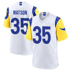 Choea LA.Rams #35 Jaylen Watson Player White Limited Home Game Stitched Jerseys
