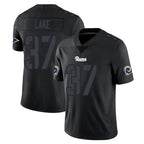 Choea LA.Rams #37 Quentin Lake Player Black Impact Limited Home Game Stitched Jerseys
