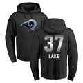 Choea LA.Rams #37 Quentin Lake Player Black Pullover Hoodie Limited Game Stitched Jerseys