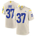 Choea LA.Rams #37 Quentin Lake Player Bone Home Game Stitched Jerseys