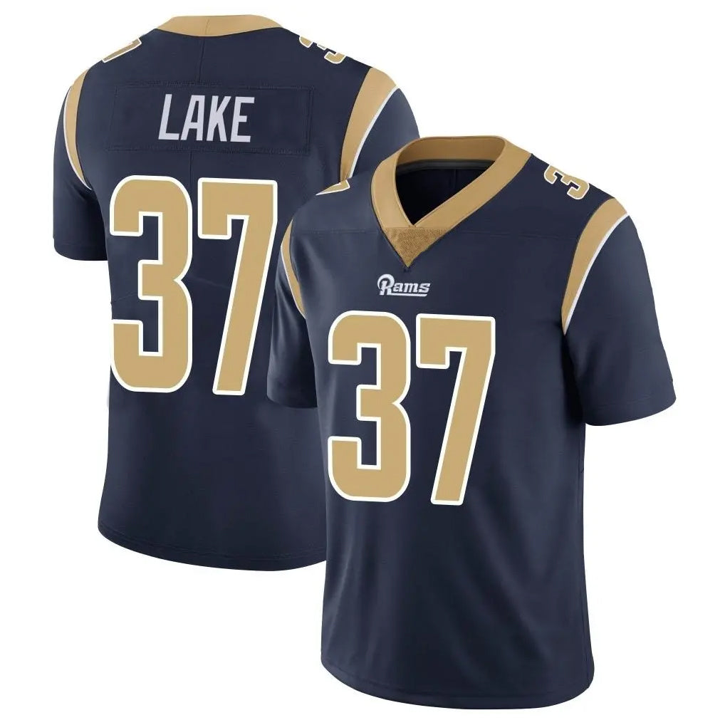 Choea LA.Rams #37 Quentin Lake Player Navy Limited Vapor Untouchable Home Game Stitched Jerseys