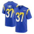 Choea LA.Rams #37 Quentin Lake Player Royal Home Game Stitched Jerseys