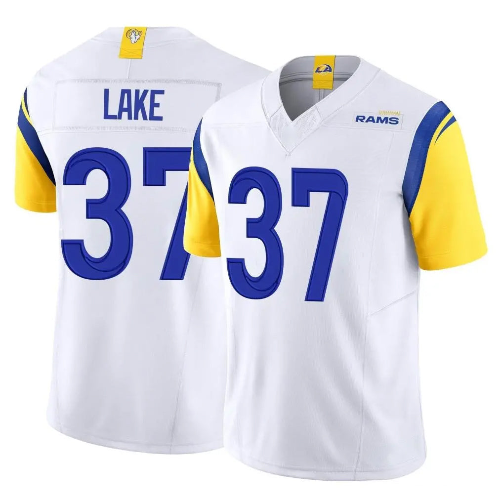 Choea LA.Rams #37 Quentin Lake Player White Limited Vapor F.U.S.E. Home Game Stitched Jerseys