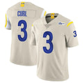 Choea LA.Rams #3 Kam Curl Player Bone Limited Vapor Home Game Stitched Jerseys