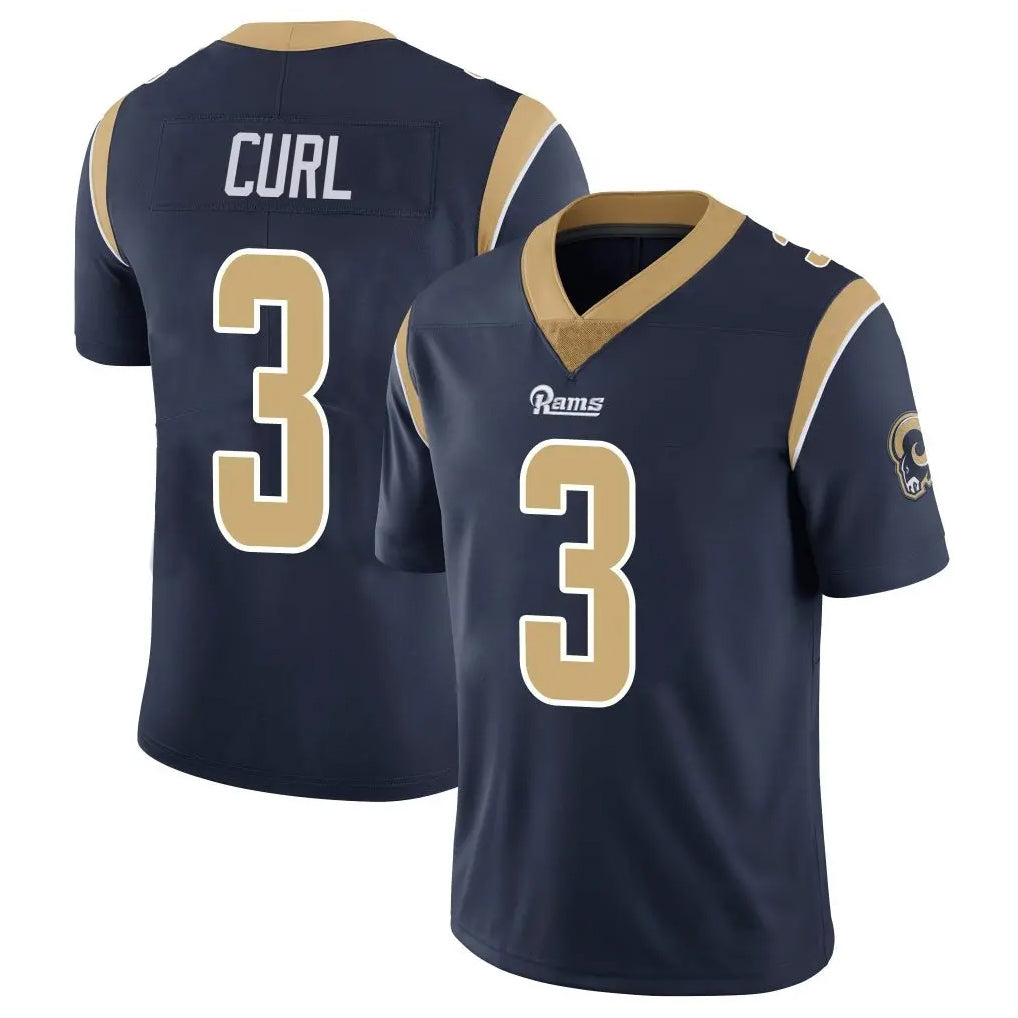 Choea LA.Rams #3 Kam Curl Player Navy Limited Vapor Untouchable Home Game Stitched Jerseys