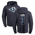 Choea LA.Rams #3 Kam Curl Player Navy Pullover Hoodie Limited Game Stitched Jerseys