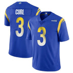 Choea LA.Rams #3 Kam Curl Player Royal Limited Vapor Untouchable Home Game Stitched Jerseys