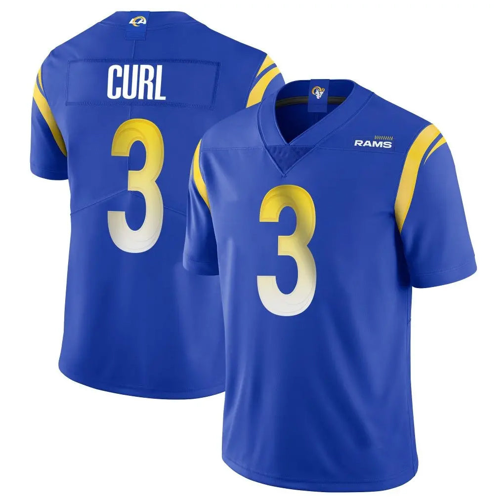 Choea LA.Rams #3 Kam Curl Player Royal Limited Vapor Untouchable Home Game Stitched Jerseys