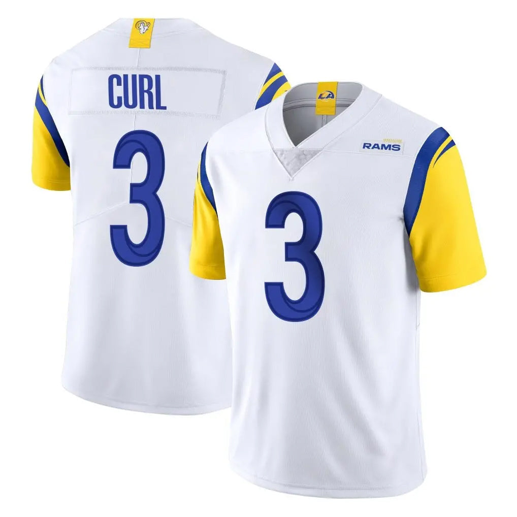 Choea LA.Rams #3 Kam Curl Player White Limited Vapor Untouchable Home Game Stitched Jerseys