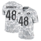 Choea LA.Rams #48 Omar Speights Player Arctic Camo Salute To Service Limited Game Stitched Jerseys