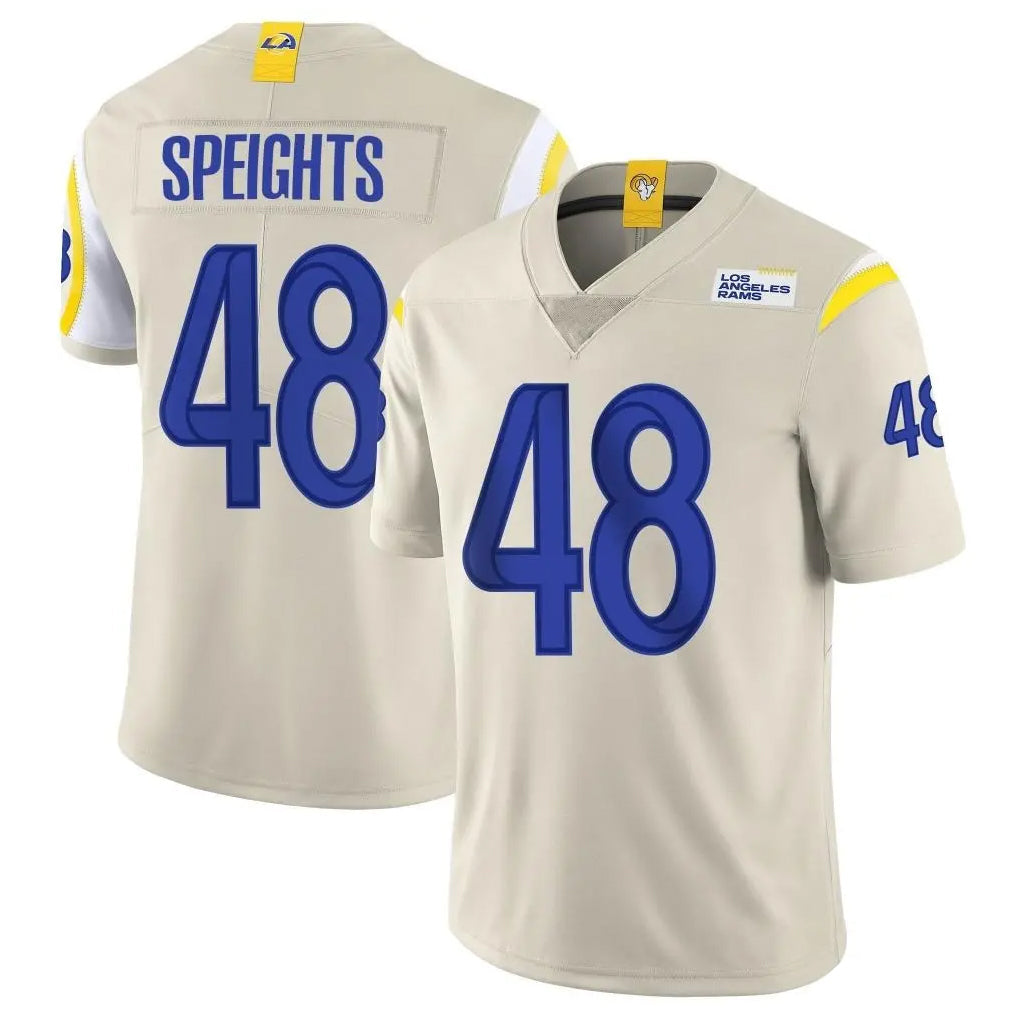Choea LA.Rams #48 Omar Speights Player Bone Limited Vapor Home Game Stitched Jerseys