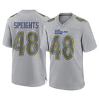 Choea LA.Rams #48 Omar Speights Player Gray Atmosphere Fashion Home Game Stitched Jerseys