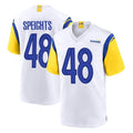 Choea LA.Rams #48 Omar Speights Player White Home Game Stitched Jerseys