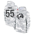 Choea LA.Rams #55 Braden Fiske Player Arctic Camo Salute to Service Hoodies Limited Game Stitched Jerseys