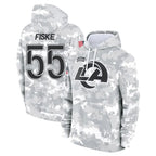 Choea LA.Rams #55 Braden Fiske Player Arctic Camo Salute to Service Hoodies Limited Game Stitched Jerseys