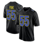 Choea LA.Rams #55 Braden Fiske Player Black Fashion Limited Home Game Stitched Jerseys