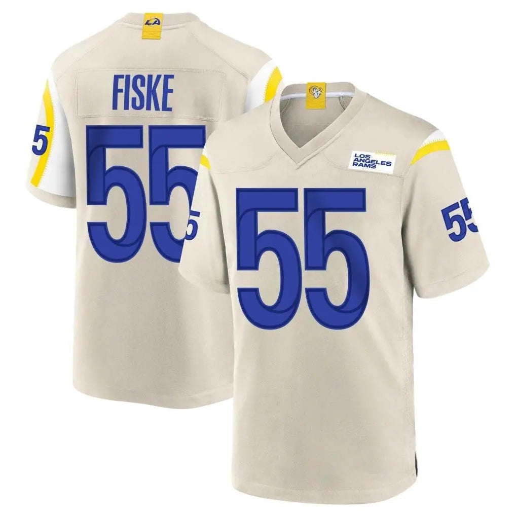 Choea LA.Rams #55 Braden Fiske Player Bone Home Game Stitched Jerseys