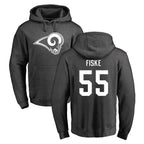 Choea LA.Rams #55 Braden Fiske Player Gray Pullover Hoodie Limited Game Stitched Jerseys