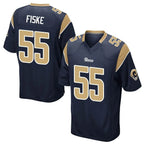 Choea LA.Rams #55 Braden Fiske Player Navy Home Game Stitched Jerseys