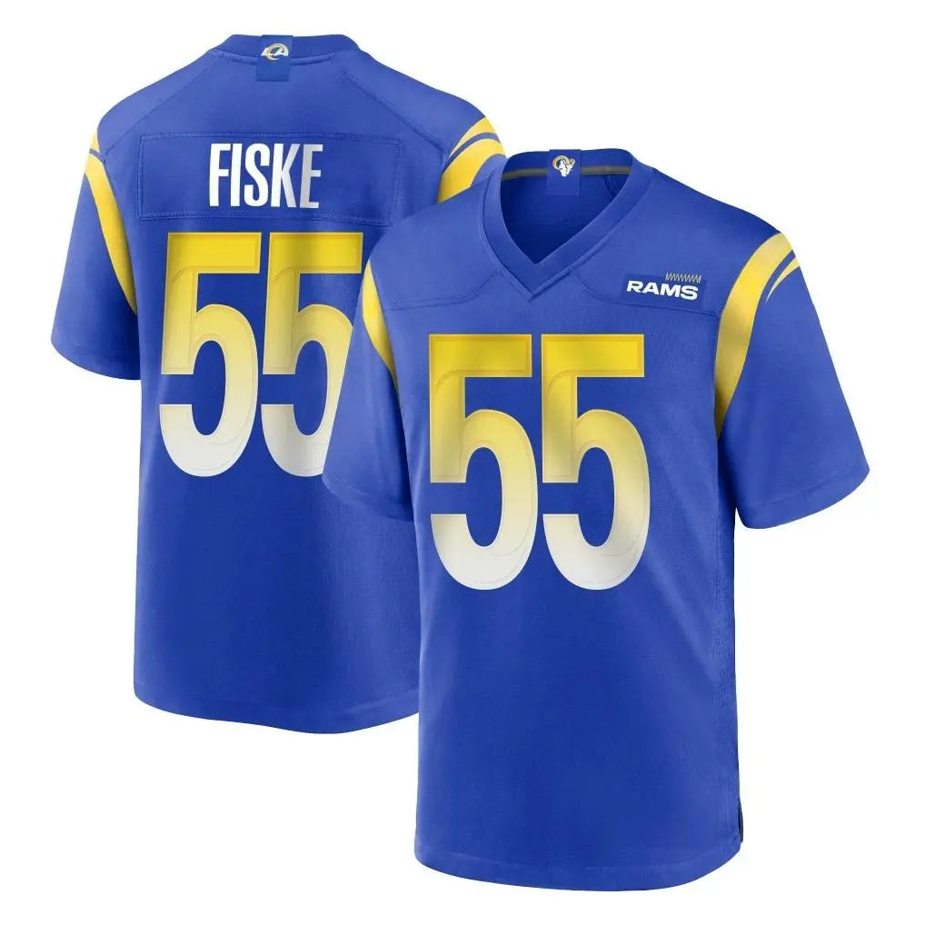 Choea LA.Rams #55 Braden Fiske Player Royal Home Game Stitched Jerseys