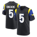 Choea LA.Rams #5 Kamren Kinchens Player Black Midnight Rivalries Collection Home Game Stitched Jerseys
