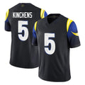 Choea LA.Rams #5 Kamren Kinchens Player Black Midnight Rivalries Collection Limited Home Game Stitched Jerseys