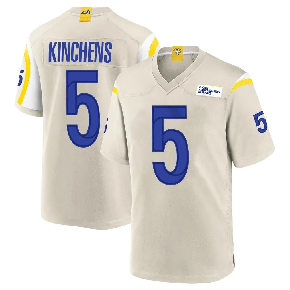 Choea LA.Rams #5 Kamren Kinchens Player Bone Home Game Stitched Jerseys