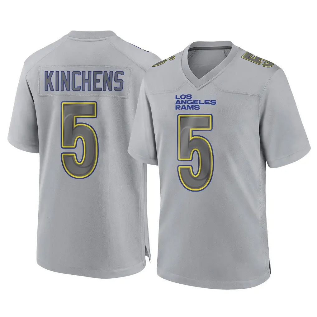 Choea LA.Rams #5 Kamren Kinchens Player Gray Atmosphere Fashion Home Game Stitched Jerseys