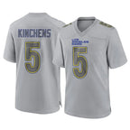 Choea LA.Rams #5 Kamren Kinchens Player Gray Atmosphere Fashion Home Game Stitched Jerseys