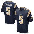 Choea LA.Rams #5 Kamren Kinchens Player Navy Home Game Stitched Jerseys
