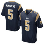 Choea LA.Rams #5 Kamren Kinchens Player Navy Home Game Stitched Jerseys