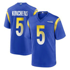 Choea LA.Rams #5 Kamren Kinchens Player Royal Home Game Stitched Jerseys
